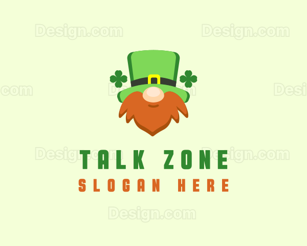 Irish Leprechaun Beard Logo