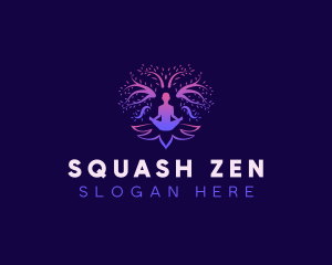 Zen Yoga Tree logo design