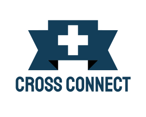 Medical Cross Ribbon logo