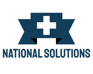 Medical Cross Ribbon logo