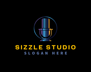 Microphone Media Studio logo design