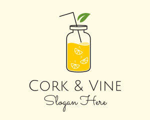 Lemon Leaf Juice  logo design