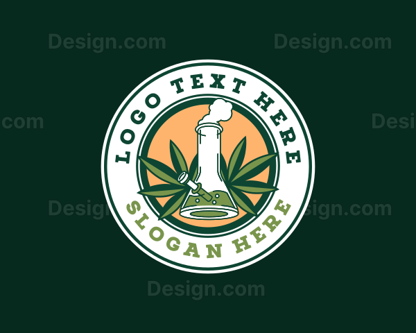 Marijuana Weed Bong Logo