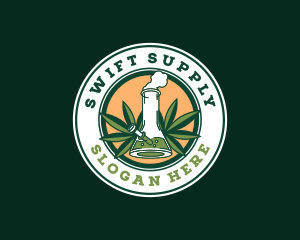 Marijuana Weed Bong logo