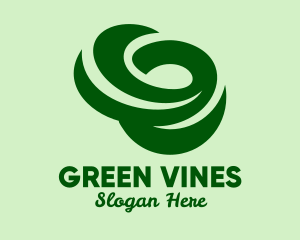 Green Grass Swirl  logo design