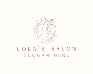 Floral Nail Salon logo design