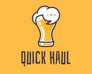 Beer Drunk Talk logo design