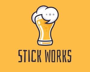 Beer Drunk Talk logo design