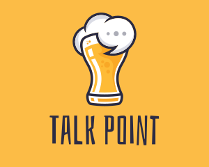 Beer Drunk Talk logo design