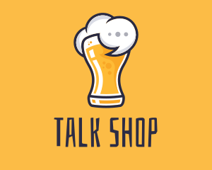 Beer Drunk Talk logo design