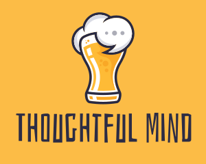 Beer Drunk Talk logo design