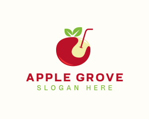 Apple Fruit Juice  logo design