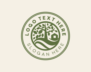 Tree Field Landscape logo