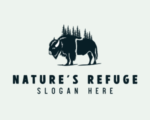 Nature Wildlife Bison logo