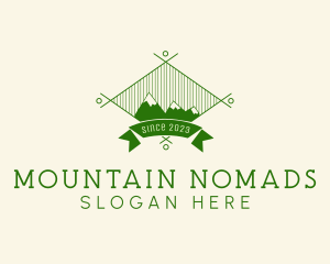 Mountain Hiking Camp logo design