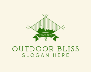 Mountain Hiking Camp logo design