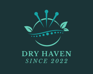 Dry Needling Acupuncture Treatment logo design