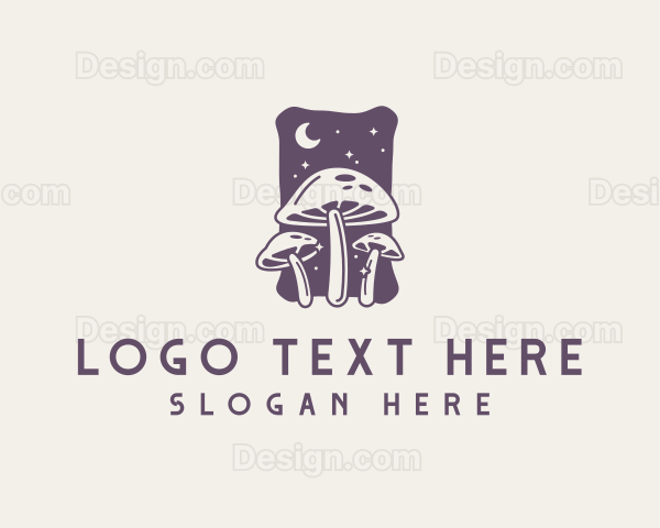 Magical Mushroom Fungus Logo