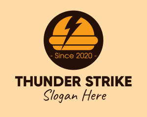 Thunder Bolt Burger logo design