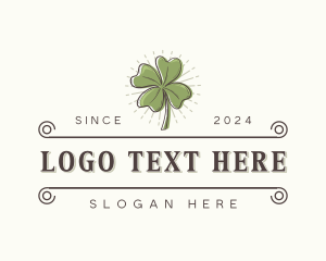 Four Leaf Clover Plant logo