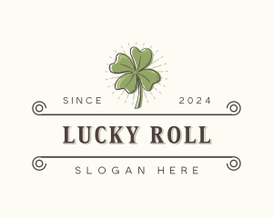 Four Leaf Clover Plant logo design