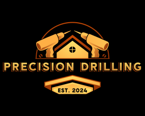 Contractor Drill Handyman logo design