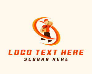 Delivery Man Logistics logo