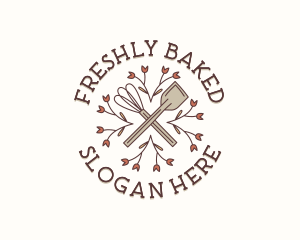 Bakeshop Whisk Spatula logo design