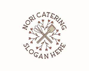 Bakeshop Whisk Spatula logo design