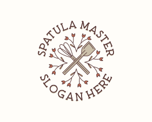 Bakeshop Whisk Spatula logo design