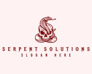 Skull Snake Cobra logo