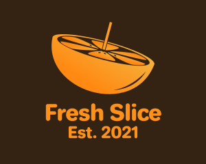 Orange Slice Pulp  logo design