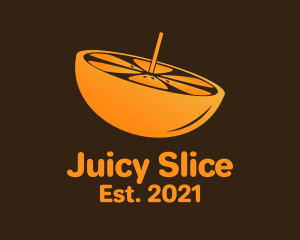 Orange Slice Pulp  logo design