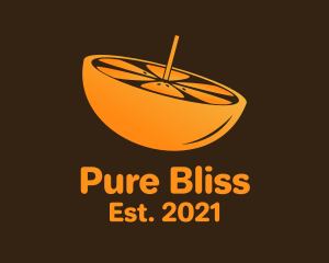 Orange Slice Pulp  logo design