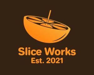 Orange Slice Pulp  logo design