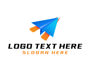 Logistics Courier Plane logo