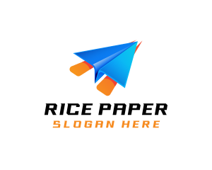 Logistics Courier Plane logo design