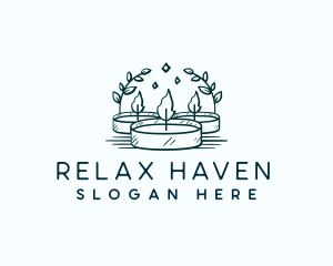 Candle Light Relaxation logo design