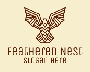 Tribal Brown Bird  logo