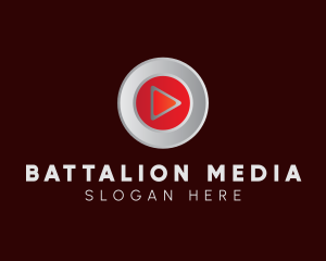 Media Player Button logo design