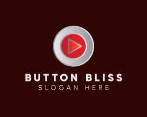 Media Player Button logo design