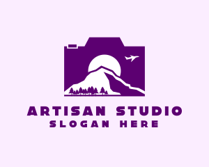 Purple Mountain Camera logo design