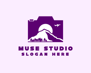 Purple Mountain Camera logo design