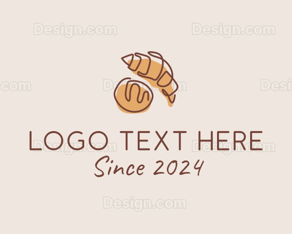 Croissant Bread Baker Logo