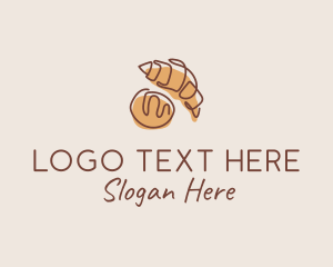 Croissant Bread Baker Logo