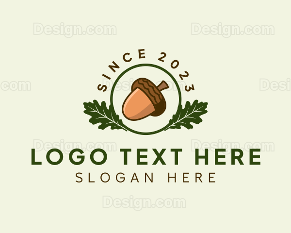 Natural Acorn Nut Logo