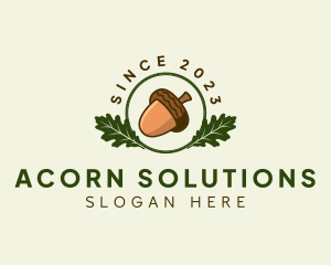 Natural Acorn Nut logo design