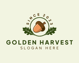 Natural Acorn Nut logo design