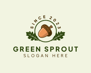 Natural Acorn Nut logo design