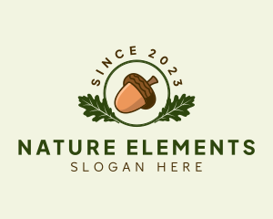 Natural Acorn Nut logo design